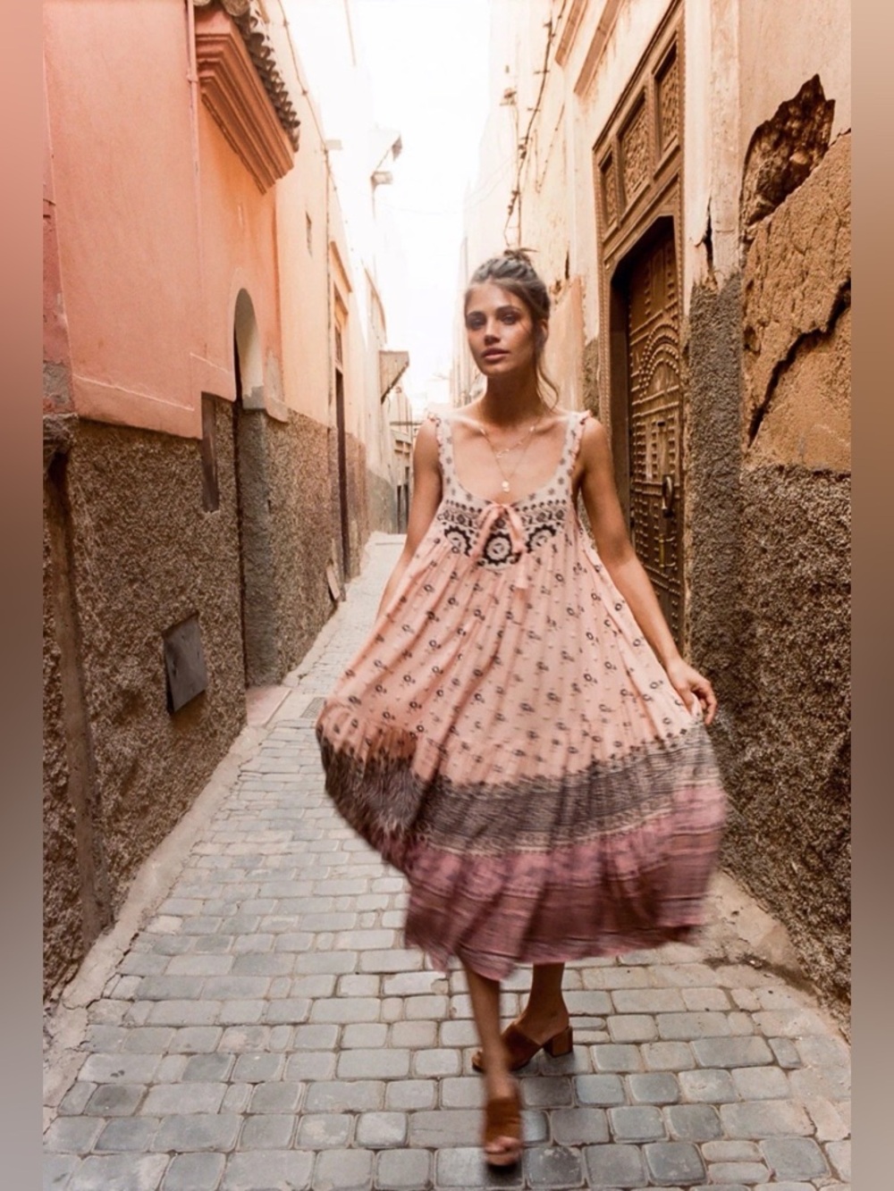 Spell & the Gypsy Lionheart Strappy Dress in Sundown, XS, EUC!